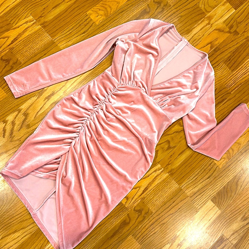 Velvet midi dress